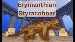 Dinosaur Simulator Erymanthian Styracoboar Skin Styracosaurus Showcase  Roblox [upl. by Acinomed500]