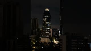 Bangkok City Skyline😱 by Night travel thailand shorts hyatt [upl. by Sisto]