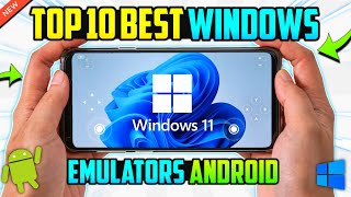 TOP 10 BEST WINDOWS EMULATORS FOR ANDROID IN 2024 [upl. by Fairleigh990]