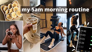 my realistic 5am morning routine gym edition [upl. by Martyn]