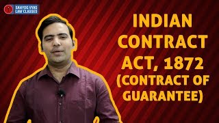 Indian Contract Act 1872 Contract of Guarantee  With Advocate Sanyog Vyas  Law Lectures [upl. by Mcfadden]