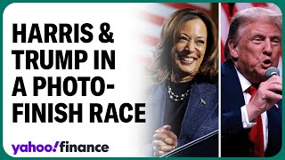 Betting markets show Trump Harris race a coin flip [upl. by Gal]