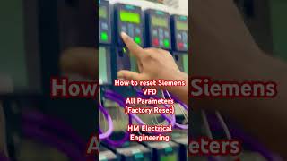 How to Reset Siemens Inverter All parameters Factory Reset [upl. by Eidissac]