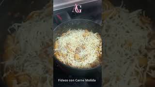 Fideos con carne molida 10 Cocina Papa Dani [upl. by Haduj]