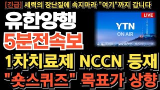 유한양행 주가전망긴급 1차치료제 NCCN등재 임박 피하주사 FDA승인 연이어 터진다 quot숏스퀴즈quot 목표가는 quot여기quot 이번주 quot이 자리quot 분할매도 미리 준비하세요 [upl. by Oiromed]