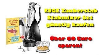 👍 ESGE Zauberstab Stabmixer Set günstig kaufen  Über 60 Euro sparen [upl. by Yerrok640]