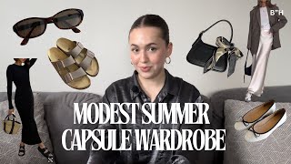 2024 Summer Capsule Wardrobe Essentials  Modest Fashion Guide [upl. by Ebeohp]