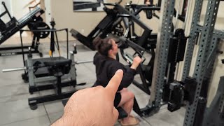 Meredith  Upper Body Workout  14 Weeks Out  NPC Figure  Pulldowns Rows amp Front Raises [upl. by Aicilaf]