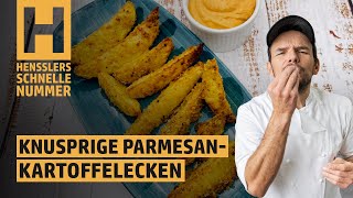 Schnelles Knusprige ParmesanKartoffelecken aus dem Ofen Rezept von Steffen Henssler [upl. by Bridgid]