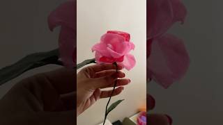 Organdy flower making organdy artandcraft art flowermaking tutorial [upl. by Beauchamp]