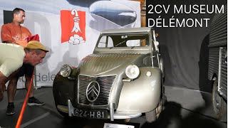 2CV Museum Switzerland during the 24th World Meeting of 2CV Friends 2023 in Délémont  4K [upl. by Dnumde]