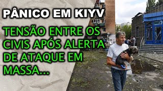 Tensão entre os civis em Kiyv após embaixadas fecharem as portas e alertarem para ataque iminente [upl. by Reyaht438]