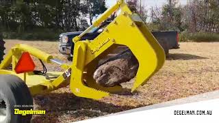 Degelman RD320 Rock Digger Extracts Giant Boulders [upl. by Nuahc]