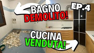 DEMOLIAMO il BAGNO e VENDIAMO la CUCINA  AGGIORNAMENTO LAVORI CASA NUOVA [upl. by Rim]