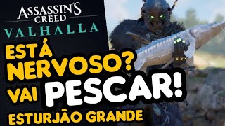 AC Valhalla  Como Pegar Esturjão Grande Em Assassins Creed Valhalla Localização Esturjão grande [upl. by Aryk]