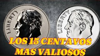 los 15 Centavos COLECCIONABLES Más valiosos de EEUU🤑🧐 [upl. by Kayle]