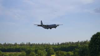 Drei Super Hercules landen und starten auf dem Militärflugplatz in Grafenwöhr [upl. by Stephan]