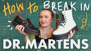 How to break in Dr Martens  WATCH THIS before breaking in Doc Martens boots [upl. by Ainehta]