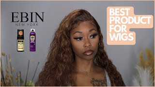 Ebin Tinted Lace Mousse amp Lace Melt Spray To Melt My Wig [upl. by Mchenry]