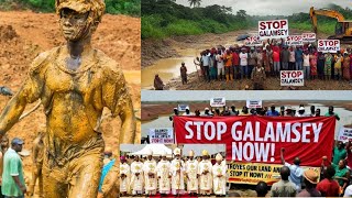 Priests vs Pastors in EPIC Protest Against Illegal Mining GALAMSEY [upl. by Sivra]