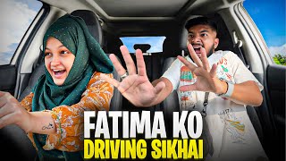 FIRST DAY OF DRIVING WITH FATIMAH 😱 [upl. by Assiram367]