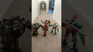 Hurricaneger Zords vs Evil Iron Man 22 [upl. by Nyliram]