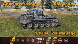 Charioteer Nomad  Kolobanov  7K Damage  World of Tanks [upl. by Anisirhc]