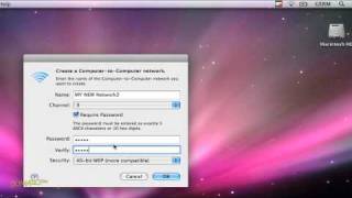 How to Create a Wireless AdHoc Network between Macs For Dummies [upl. by Ettenav]