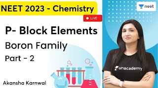 P Block Elements  Boron Family  Group 13  Part 2  NEET 2023  Akansha Karnwal  Unacademy NEET [upl. by Ennoirb]