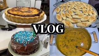 VLOG RECHEADO DE COMIDA GOSTOSAS FIZ￼ EMPADA DOCE BOLO DE CHOCOLATE BOBO DE CAMARÃO 🍤 ANIVERSÁRIO 🎂 [upl. by Loos]