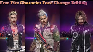 Viral Ai Face Change Video Editing  Free Fire Character Face Change Editing 🤫 [upl. by Ehtnax]