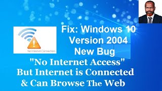 Fix No Internet Access But Internet is Connected and Browse the Web Windows 10 Version 2004 New Bug [upl. by Ogirdor]