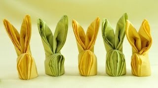 How To Make Easter Bunny Napkins [upl. by Allanson]