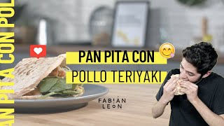 PAN DE PITA con aguacate y pollo teriyaki  Receta rápida y fácil [upl. by Adnaluoy]