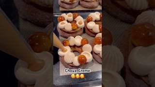 How to make choux creme😍dessert food sweet [upl. by Ruthy674]