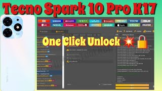 Tecno K17 Frp Bypass Unlock tool One Click TecnoSpark10 [upl. by Blandina]