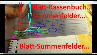 W0247 BlattKassenbuch 03 Summenfelder Teil 2 Zeile BlattBestand [upl. by Araas]