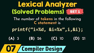 Lexical Analyzer Solved Problems  Set 1 [upl. by Duile]