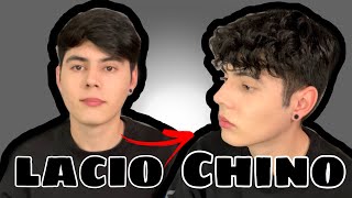 COMO RIZAR EL CABELLO  CABELLO DE LACIO A CHINORIZADO HOMBRES  Luis Amado [upl. by Siol]