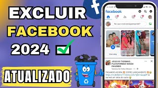 Como EXCLUIR CONTA do FACEBOOK Atualizado RÁPIDO E FÁCIL 2024 [upl. by Adiaz]