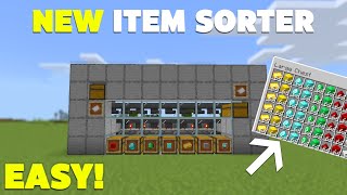 NEW Item Sorter in Minecraft Bedrock 117  Easy and Expandable [upl. by Caine]