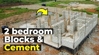 Quantity of blocks and cement for a 2 bedroom House superstructure [upl. by Stoughton750]