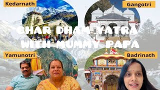 🕉️CHAR DHAM YATRA by HELICOPTER With Mummy Papa YamunotriGangotriKedarnathBadrinathFull details [upl. by Sura]