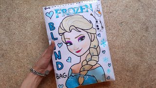 Blind Bag paper 💖 Frozen ❄️ ASMR  satisfying opening blind bag  Disney princess  elsa [upl. by Wil]