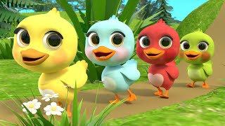 5 Little Ducks song  Newborn Baby Songs amp Nursery Rhymes [upl. by Nwotna]