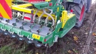 Moreni Power Harrow Vitis 1250 Packer Roller  Seeder Sharp 120l  Hard Soil [upl. by Haissem]