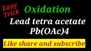 PbOAc4 Lead Tetra Acetate Oxidation MSc NET SET GATE [upl. by Normie]