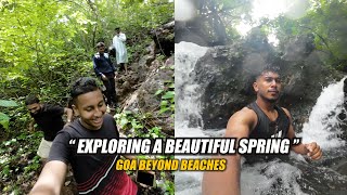 Exploring a Beautiful Spring  Moto Vlogging I Hidden Waterfall  Goa Beyond Beaches [upl. by Salamanca764]