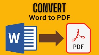 How to convert a Word Doc into PDF SIMPLE [upl. by Daveta]