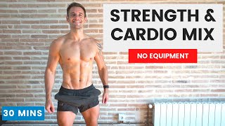 Strength amp Cardio HIIT to Build Muscle amp Burn Fat  30 mins  No Repeats  No equipment  CrockFit [upl. by Denoting]